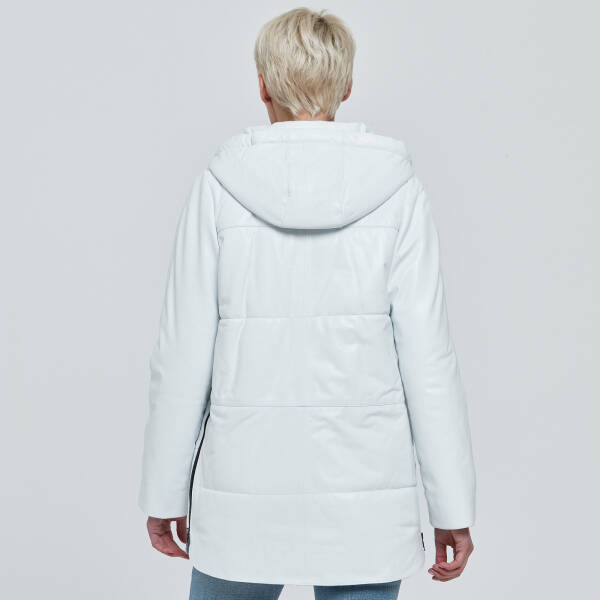 Beyaz Deri Kadın Deri Mont - K23KDM320368-Q4S - 4