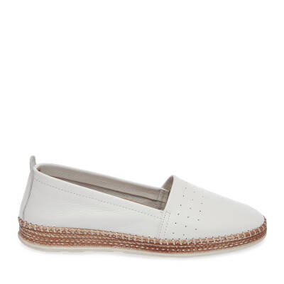 Beyaz Deri Kadın Espadril - K25I1AY67915-A26 - 3