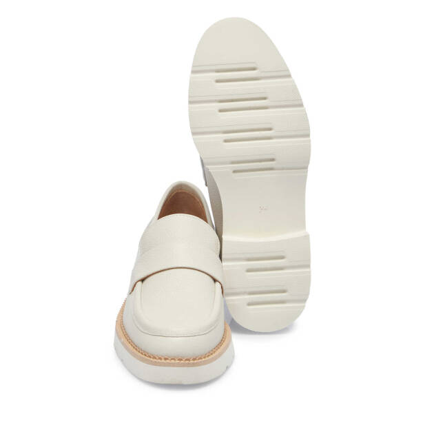 Beyaz Deri Kadın Loafer - K25I1AY68026-N3O - 4