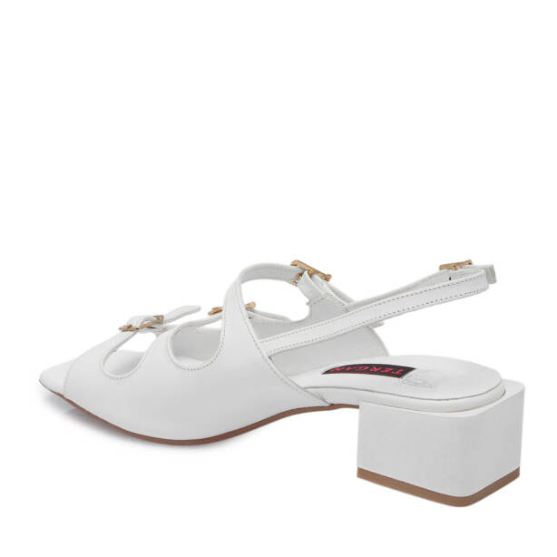 Beyaz Deri Kadın Sandalet - K24Y1SN67292-A26 - 2