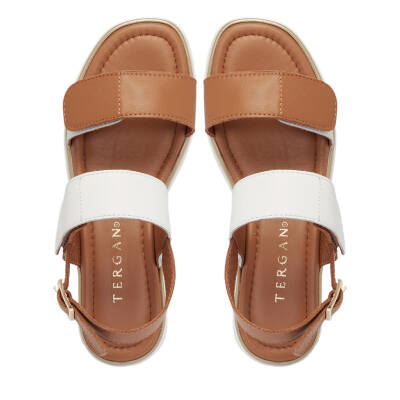 Beyaz Deri Kadın Sandalet - K25Y1SN67854-L40 - 5
