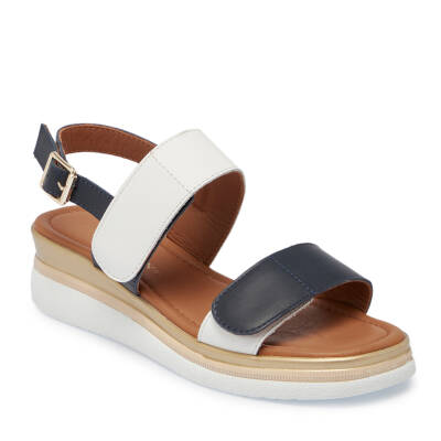 Beyaz Deri Kadın Sandalet - K25Y1SN67854-L94 - 1