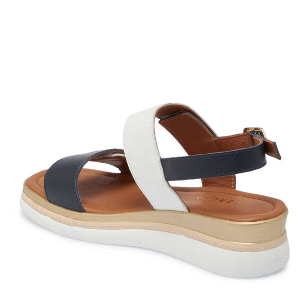 Beyaz Hakiki Deri Kadın Sandalet - K25Y1SN67854-L94 - 3