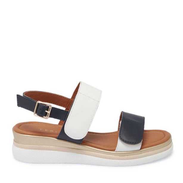 Beyaz Hakiki Deri Kadın Sandalet - K25Y1SN67854-L94 - 1