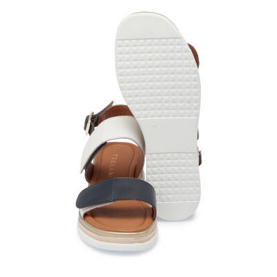 Beyaz Deri Kadın Sandalet - K25Y1SN67854-L94 - 4