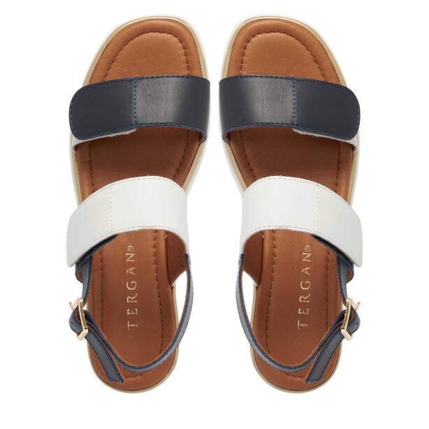 Beyaz Hakiki Deri Kadın Sandalet - K25Y1SN67854-L94 - 5