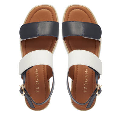 Beyaz Deri Kadın Sandalet - K25Y1SN67854-L94 - 5