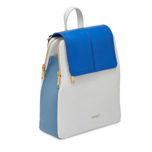 Beyaz Deri Kadın Sırt Çantası - S1SR00080411-U4Z - Tergan