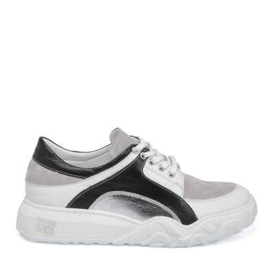  Beyaz Deri Kadın Sneaker - K22I1AY66101-A26 - 3