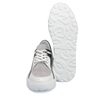  Beyaz Deri Kadın Sneaker - K22I1AY66101-A26 - 4