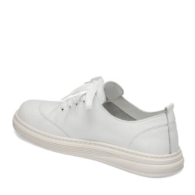 Beyaz Deri Kadın Sneaker - K24I1AY67093-A26 - 2