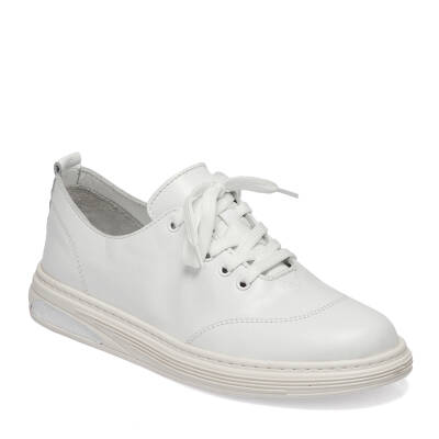  Beyaz Deri Kadın Sneaker - K24I1AY67093-A26 