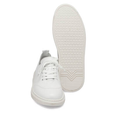  Beyaz Deri Kadın Sneaker - K24I1AY67093-A26 - 4