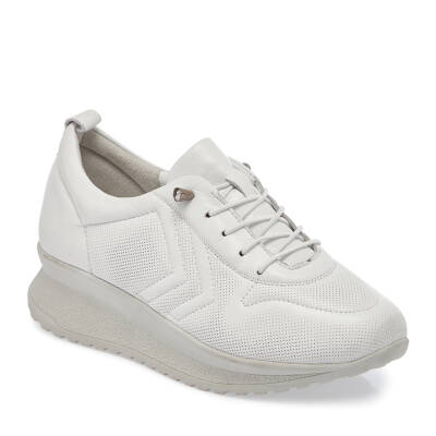 Beyaz Deri Kadın Sneaker - K24I1AY67094-A26 