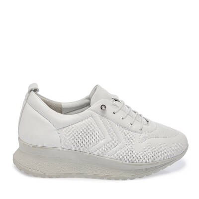 Beyaz Deri Kadın Sneaker - K24I1AY67094-A26 - 3