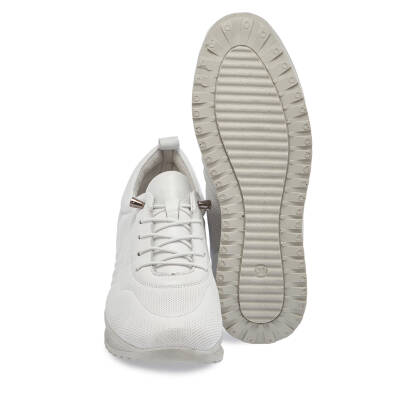  Beyaz Deri Kadın Sneaker - K24I1AY67094-A26 - 4
