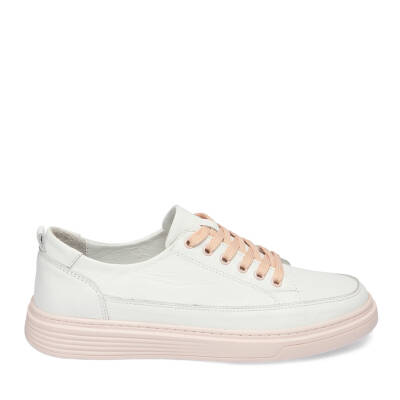  Beyaz Deri Kadın Sneaker - K24I1AY67096-A26 - 3