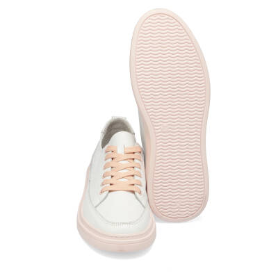  Beyaz Deri Kadın Sneaker - K24I1AY67096-A26 - 4