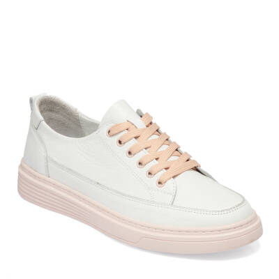  Beyaz Deri Kadın Sneaker - K24I1AY67096-A26 