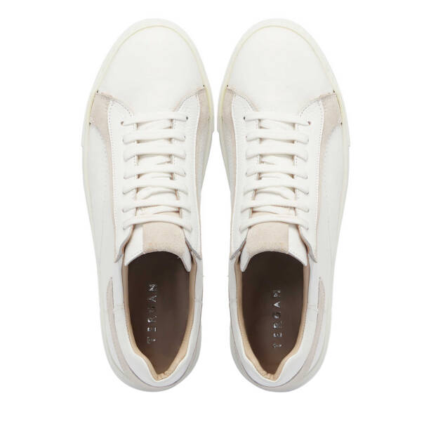 Beyaz Hakiki Deri Kadın Sneaker - K24I1AY67101-B69 - 5