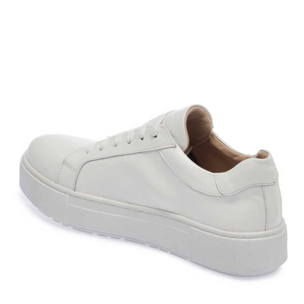 Beyaz Hakiki Deri Kadın Sneaker - K24I1AY67102-A26 - 3