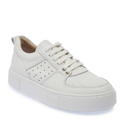 Beyaz Deri Kadın Sneaker - K24I1AY67103-A26 