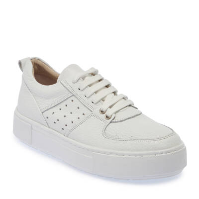  Beyaz Deri Kadın Sneaker - K24I1AY67103-A26 