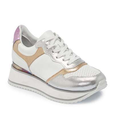  Beyaz Deri Kadın Sneaker - K24I1AY67119-Q0S - 1
