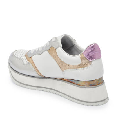  Beyaz Deri Kadın Sneaker - K24I1AY67119-Q0S - 2