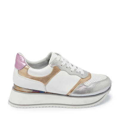  Beyaz Deri Kadın Sneaker - K24I1AY67119-Q0S - 3