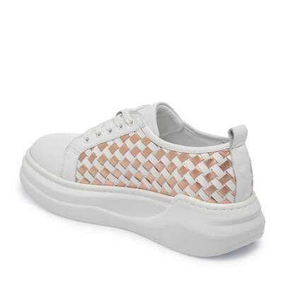  Beyaz Deri Kadın Sneaker - K24I1AY67137-H1E - 2