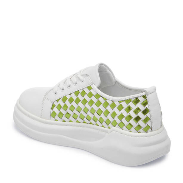 Beyaz Deri Kadın Sneaker - K24I1AY67137-M03 - 2