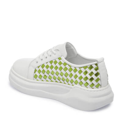  Beyaz Deri Kadın Sneaker - K24I1AY67137-M03 - 2