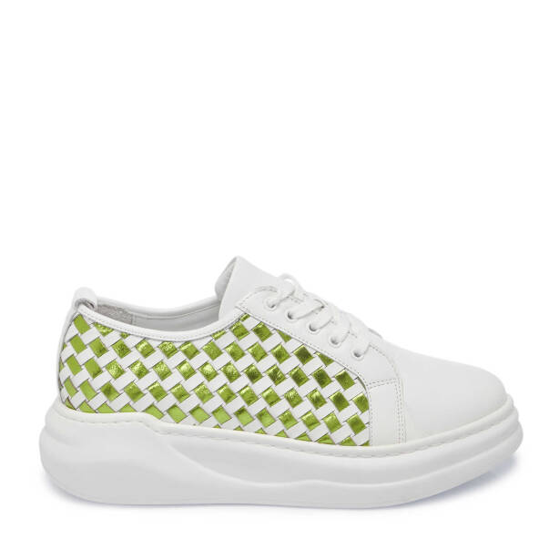 Beyaz Deri Kadın Sneaker - K24I1AY67137-M03 - 3