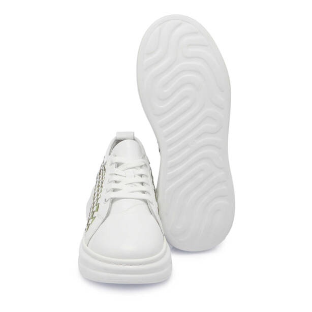 Beyaz Deri Kadın Sneaker - K24I1AY67137-M03 - 4