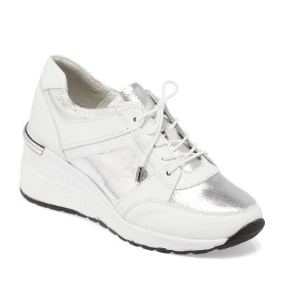  Beyaz Deri Kadın Sneaker - K24I1AY67144-A26 