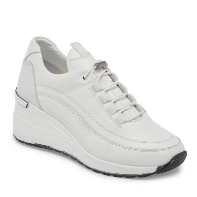  Beyaz Deri Kadın Sneaker - K24I1AY67145-A26 