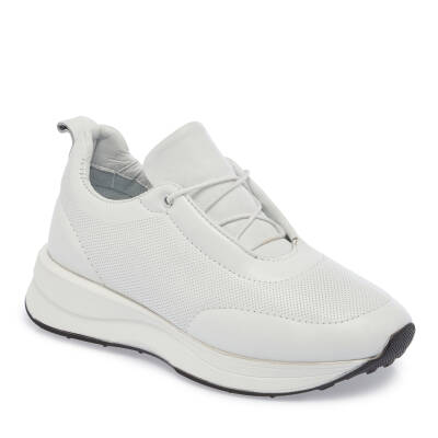 Beyaz Deri Kadın Sneaker - K24I1AY67151-A26 - 1