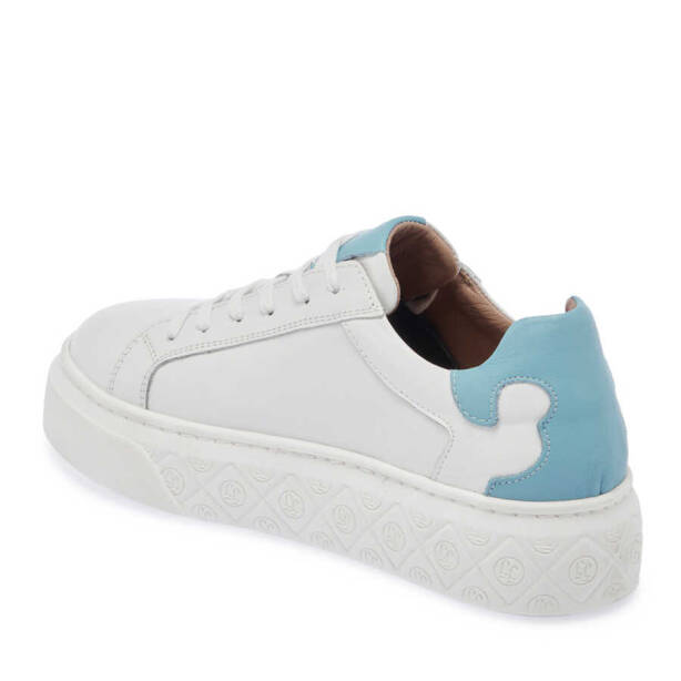Beyaz Deri Kadın Sneaker - K24I1AY67299-A26 - 2