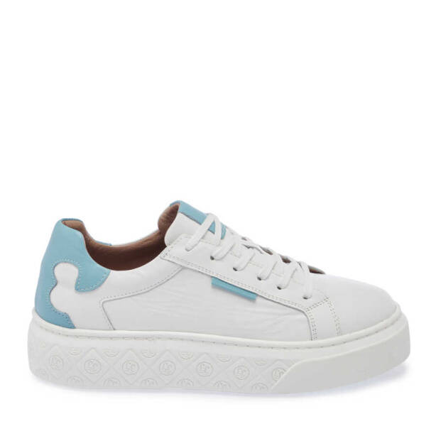 Beyaz Deri Kadın Sneaker - K24I1AY67299-A26 - 3