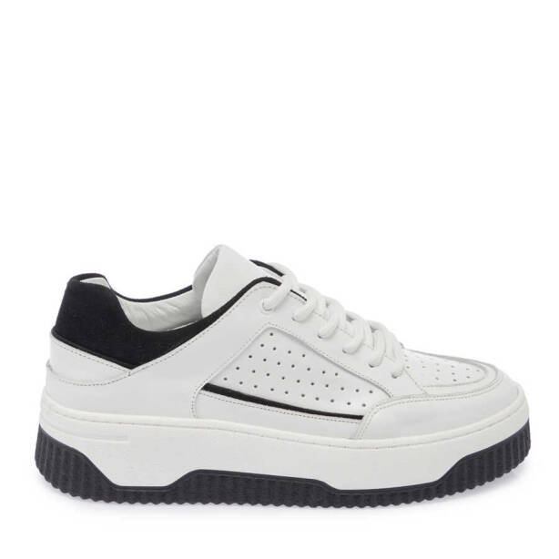 Beyaz Deri Kadın Sneaker - K24I1AY67308-C52 - 3