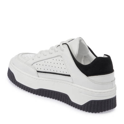  Beyaz Deri Kadın Sneaker - K24I1AY67308-C52 - 2