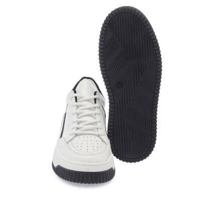  Beyaz Deri Kadın Sneaker - K24I1AY67308-C52 - 4