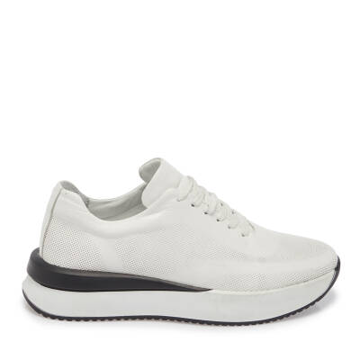  Beyaz Deri Kadın Sneaker - K24I1AY67313-A26 - 3