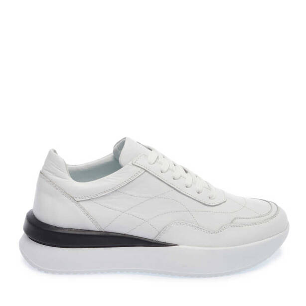 Beyaz Deri Kadın Sneaker - K24I1AY67314-A26 - 3