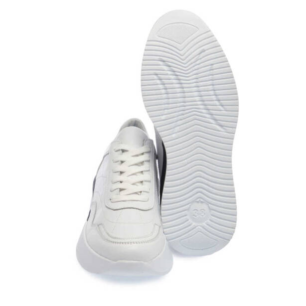 Beyaz Deri Kadın Sneaker - K24I1AY67314-A26 - 4