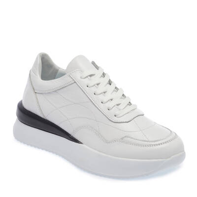  Beyaz Deri Kadın Sneaker - K24I1AY67314-A26 