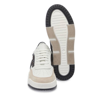  Beyaz Deri Kadın Sneaker - K24I1AY67317-C52 - 4