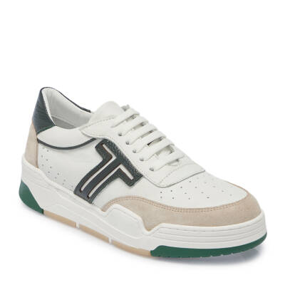  Beyaz Deri Kadın Sneaker - K24I1AY67317-M03 - 1