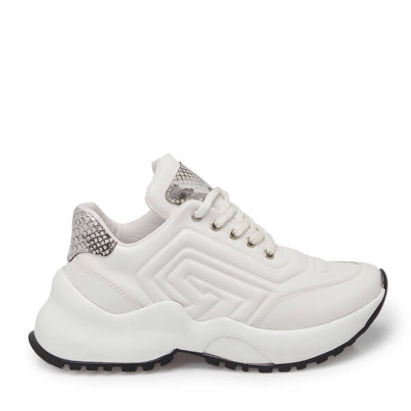 Beyaz Hakiki Deri Kadın Sneaker - K24I1AY67325-A26 - 1